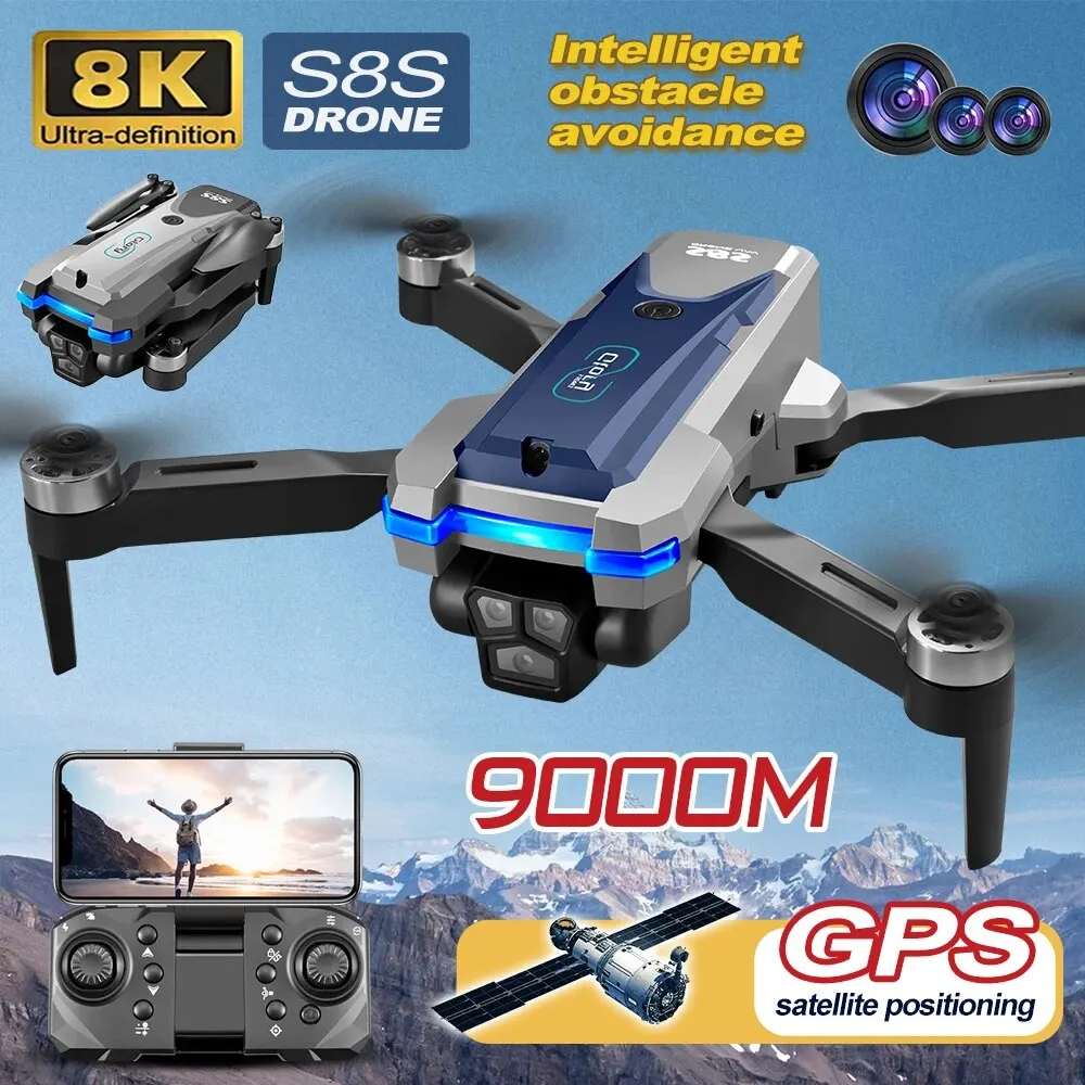 S8S GPS 드론 5G 와이파이 8K HD 듀얼 ES - Drone Gps Module 리뷰 및 가격